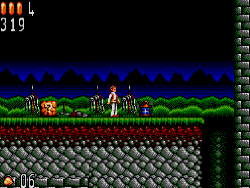 dracula level 1 on master system